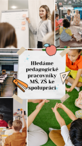 Hledáme pedagogické pracovníky ke spolupráci