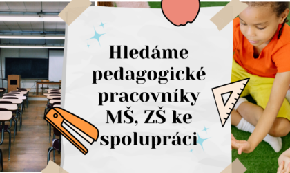 Hledáme spolupracovníky z řad pedagogů